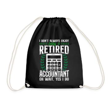 Comptable Comptable Comptable Comptabilité - Sac de sport léger - noir - Devant