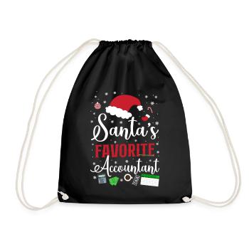 Accountant Bookkeeper Accounting - Drawstring Bag - black - Front
