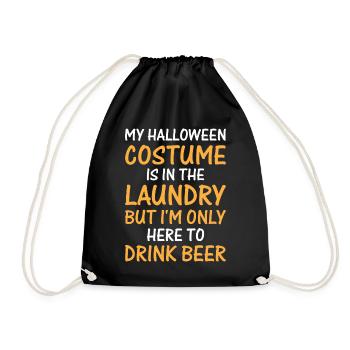 Mon costume d’Halloween est dans la lessive, le ic - Sac de sport léger - noir - Devant