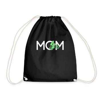 Mountainbike Mama - Turnbeutel - Schwarz - Vorne