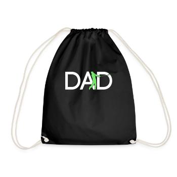 Golf Papa - Drawstring Bag - black - Front