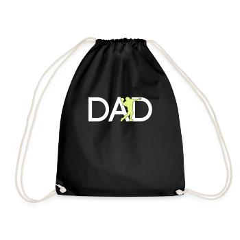 Football Papa - Drawstring Bag - black - Front