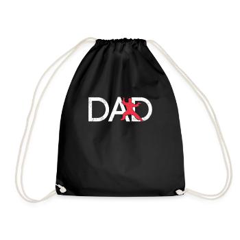 Martial Arts Dad - Drawstring Bag - black - Front