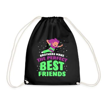 Les frères sont le meilleur ami parfait - Sac de sport léger - noir - Devant