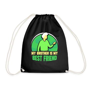 Mon frère est mon meilleur ami frères de l’équipe - Sac de sport léger - noir - Devant