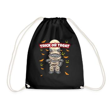 Truc ou traiter effrayant monstre d’Halloween effrayant - Sac de sport léger - noir - Devant