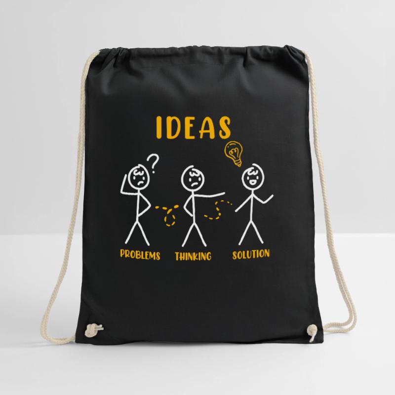 Problem Thinking Stick Figure Solution Thinker Turnbeutel