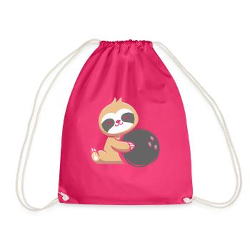 Bowling paresseux - Sac de sport léger - fuchsia - Devant