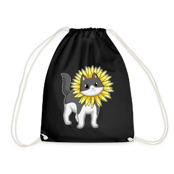 Tournesol chat - Sac de sport léger - noir - Devant