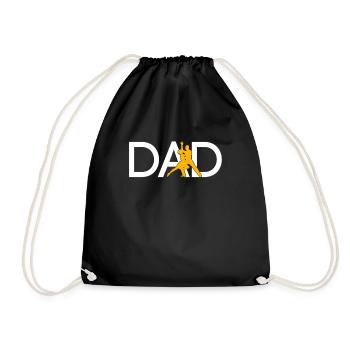 Papa dansant - Sac de sport léger - noir - Devant