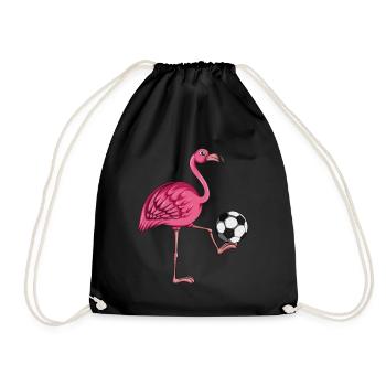 Entraîneur de football Joueur de football Flamingo Football - Sac de sport léger - noir - Devant
