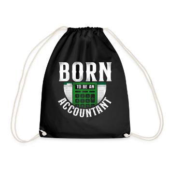 Accountant Bookkeeper Accounting - Drawstring Bag - black - Front