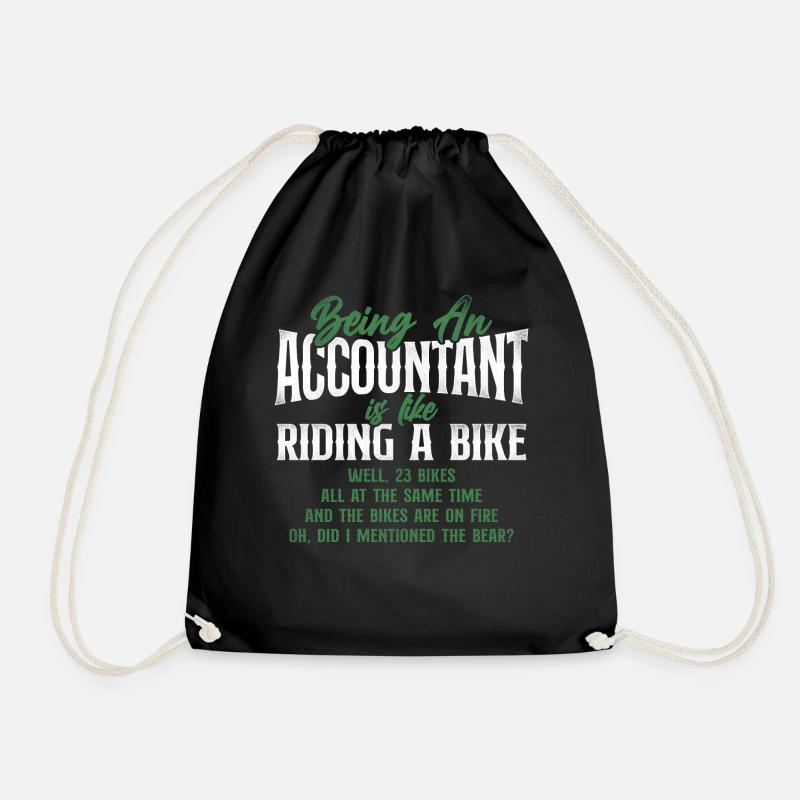 Accountant Bookkeeper Accounting - Turnbeutel - Schwarz