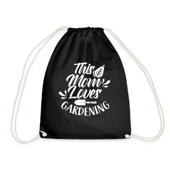 This Mom Loves Garden Mom - Drawstring Bag - black - Front