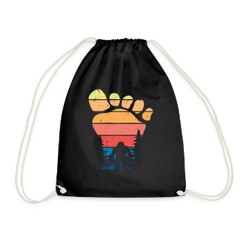 Bigfoot Footprint Cadeau Bigfoot Hunter - Sac de sport léger - noir - Devant