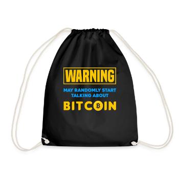 Bitcoin Trader Cryptos Cadeau - Sac de sport léger - noir - Devant