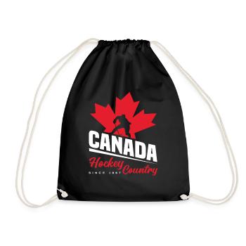 Hockey sur glace au Canada - Sac de sport léger - noir - Devant