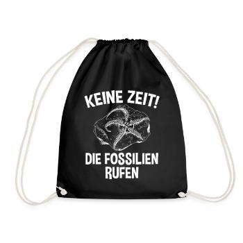 Geologie Geologe Fossiliensammler Paläontologie - Turnbeutel - Schwarz - Vorne