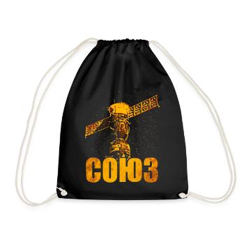 Soyuz Spacecraft Soviet Union - Drawstring Bag - black - Front