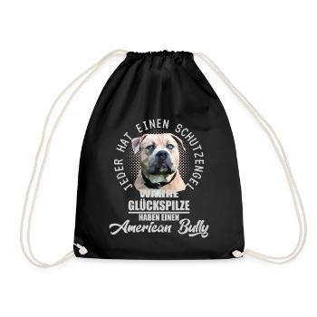 American Bully Farbe - Turnbeutel - Schwarz - Vorne