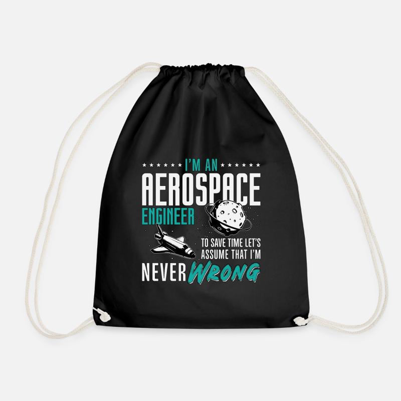 Aerospace I'm An Aerospace Engineer Engineering - Turnbeutel - Schwarz