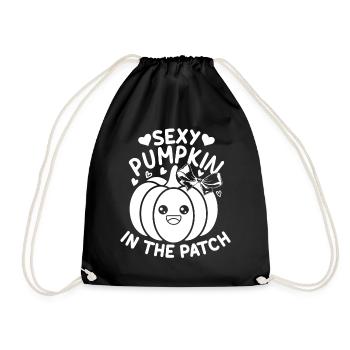 Halloween Sexy Pumpkin I Citrouille Sexy en Patch - Sac de sport léger - noir - Devant