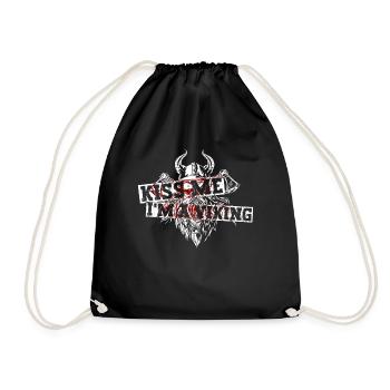 Embrasse-moi je suis un Viking - Mythologie nordique - Sac de sport léger - noir - Devant