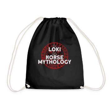 I am Loki Viking in Norse mythology - Drawstring Bag - black - Front