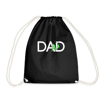 Angeln Papa - Turnbeutel - Schwarz - Vorne