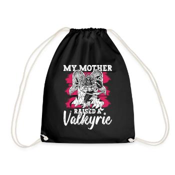 Ma mère a élevé une Valkyrie Nordic Vikings - Sac de sport léger - noir - Devant