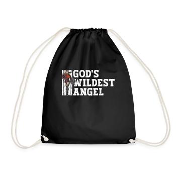 God's Wildest Angel - Norse Mythology - Drawstring Bag - black - Front