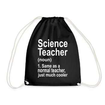 Science Teacher - Drawstring Bag - black - Front
