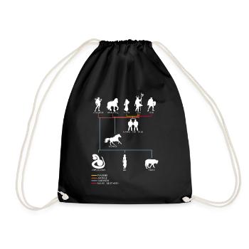 Loki Family Tree Norse Mythology Vikings - Drawstring Bag - black - Front