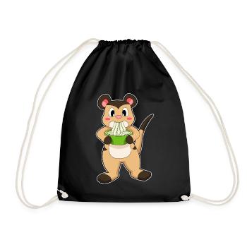 Cuisinier de suricates Cuisinière Cuisinière Cuisinière Cuisinette - Sac de sport léger - noir - Devant
