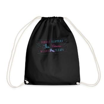 This Princess Wears Cleats Softball Girl - Drawstring Bag - black - Front