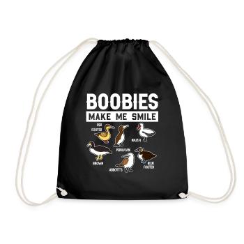 Drôle de collection d'oiseaux de mer Booby - Sac de sport léger - noir - Devant