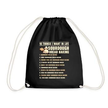 Cuisson au levain Pain Foodie Baker Cuisine - Sac de sport léger - noir - Devant