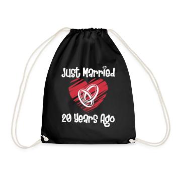 Je viens de me marier il y a 20 ans 20e anniversaire de mariage - Sac de sport léger - noir - Devant