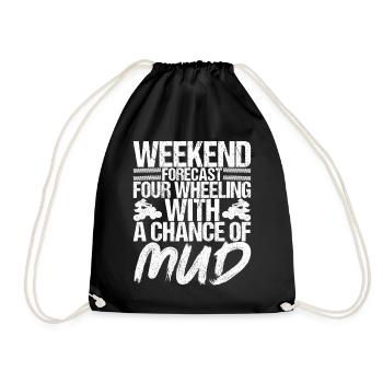 Quad Bike Quad Riders - Drawstring Bag - black - Front