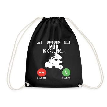 Quad Bike Quad Riders - Drawstring Bag - black - Front