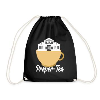 Real estate marker Markler Immobilien - Drawstring Bag - black - Front