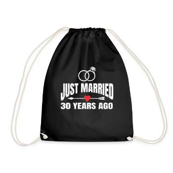 Je viens de me marier il y a 30 ans 30e anniversaire de mariage - Sac de sport léger - noir - Devant