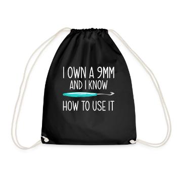 Crochet - Sac de sport léger - noir - Devant