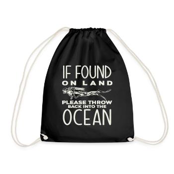 Diving Hobby Diving lovers - Drawstring Bag - black - Front