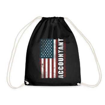 Comptable Comptable Comptable Comptabilité - Sac de sport léger - noir - Devant