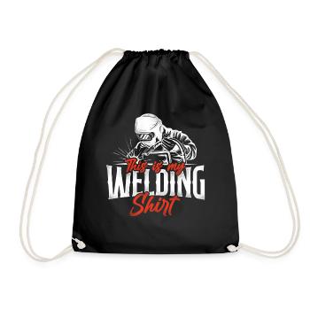 Soudage soudeur vintage C’est mon - Sac de sport léger - noir - Devant