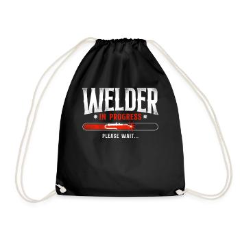 Welder Welding Apprentice Vintage - Turnbeutel - Schwarz - Vorne