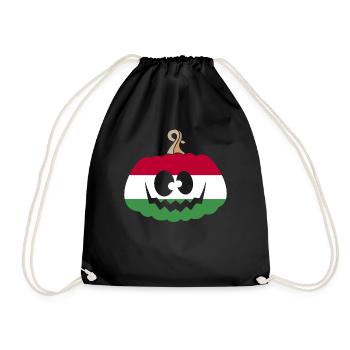 Hongrie Halloween Citrouille - Sac de sport léger - noir - Devant