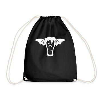 Halloween Vampire Beer Bat Vampire Beer - Drawstring Bag - black - Front