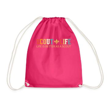 Avez-vous une passion pour le scoutisme, la randonnée et la cam - Sac de sport léger - fuchsia - Devant